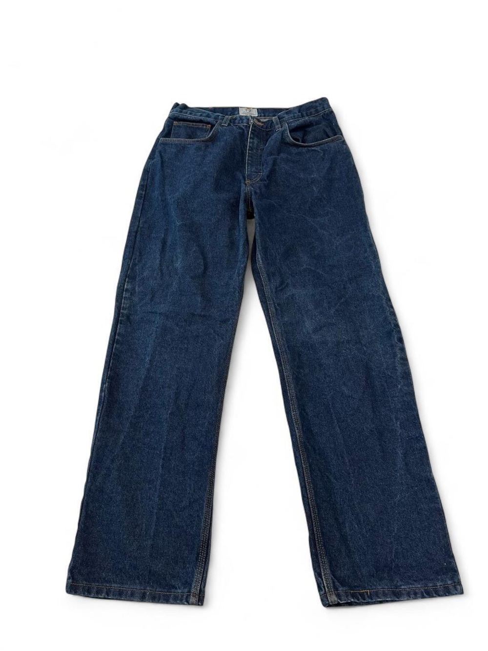 Classic Men’s Dark Blue Straight Leg Jeans